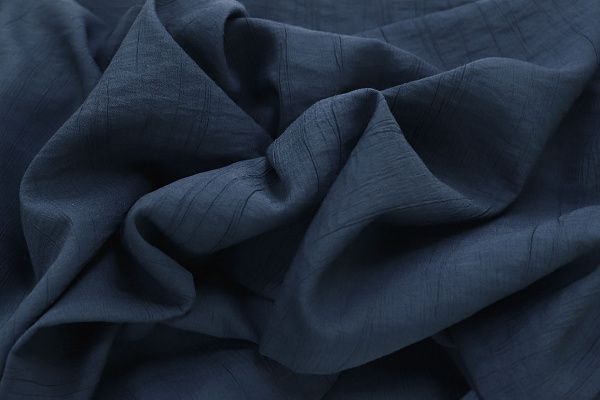 Блузочная ткань креш/темно-синий 3835-PY/C#7