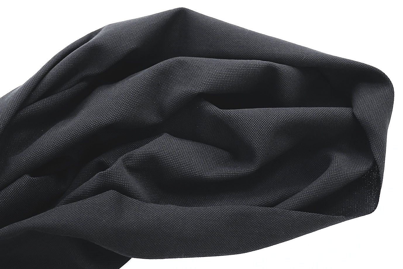 Трикотаж "Пике" Карико Допио/черный 0306/C#черный 19-4305TPX