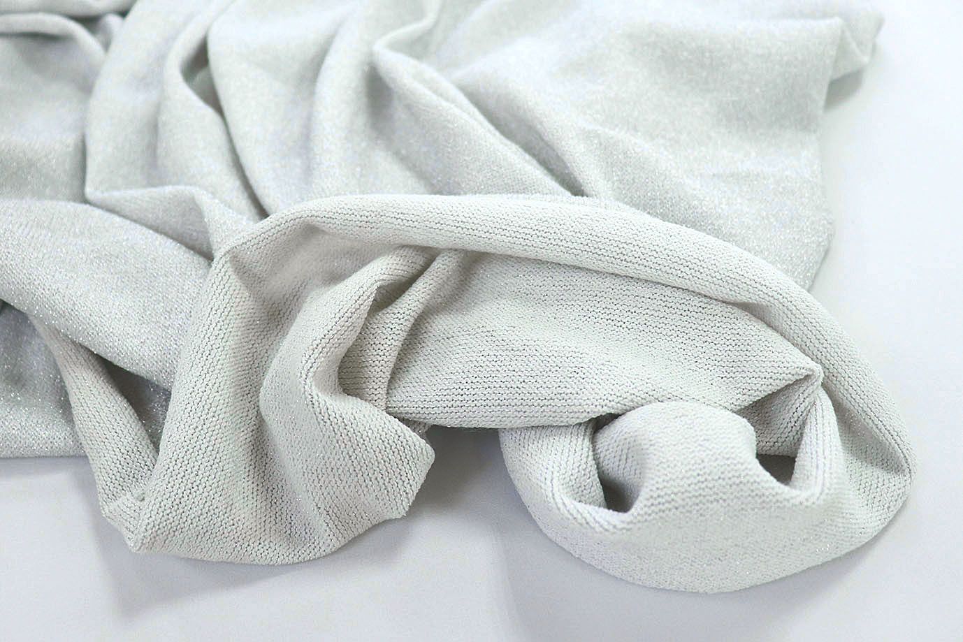 Трикотаж с люрексом/белый 2025/C#1 (9620)