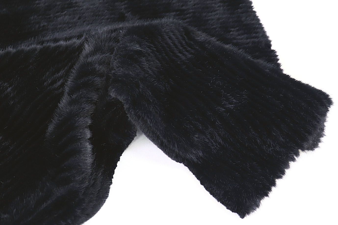 Искусственный мех "Норка" простриженный/черный AP231228139/D#289-220214/C#4AG0016A