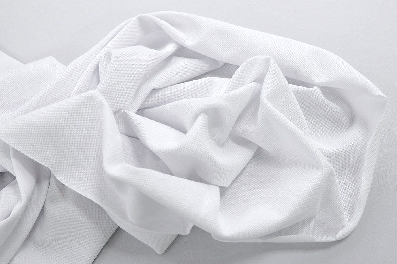 Трикотаж "Пике" Карико Допио/белый 0306/C#белый 11-0601TPX