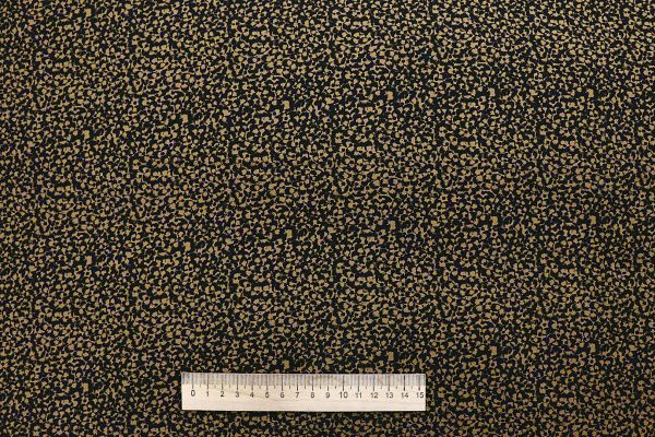 Штапель принт/цветы бронзовые на черном 1443-PY/D#3/C#3