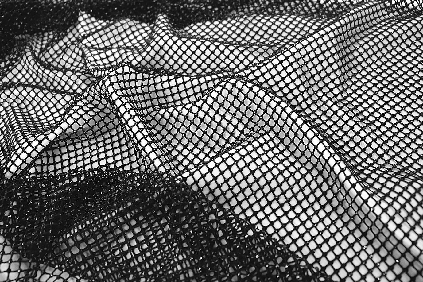 Сетка со стразами/черный 751-PG/C#1 (16195)