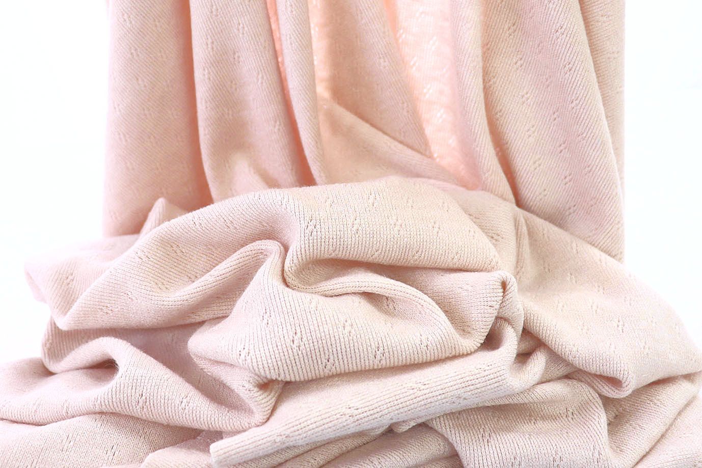 Трикотаж "Косичка" с узором/персиковый VT-11773A/C#4