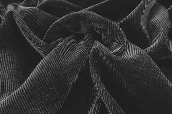 Трикотаж вельвет/черный 12122/D#1/C#10