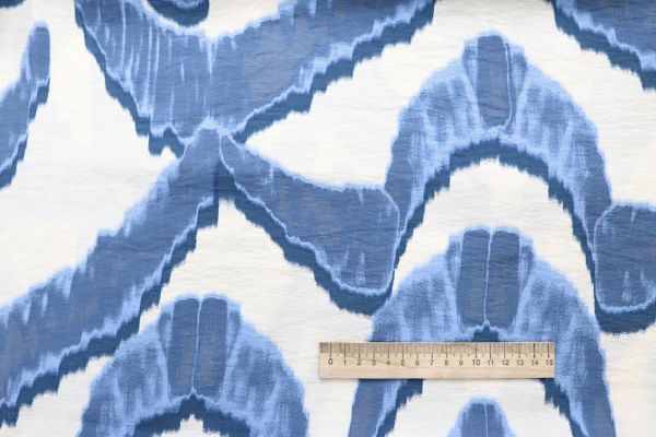 Купра принт/синий на молочном 4072-PY/D#4/C#2