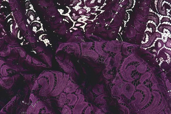 Гипюр/темно-фиолетовый LI-50278/C#8