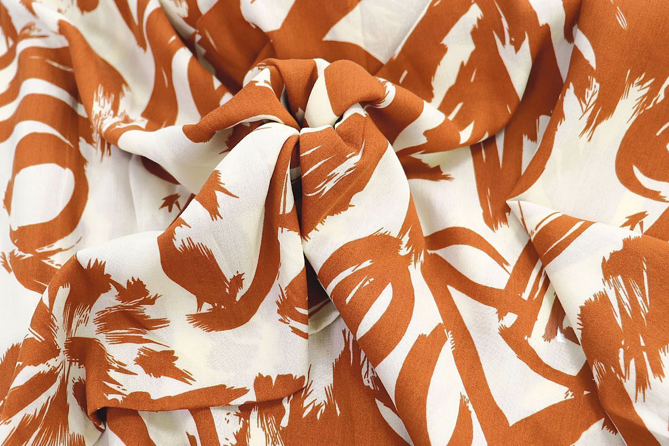 Штапель принт/коричнево-молочный 1374-PY/D#17/C#1 (7532)