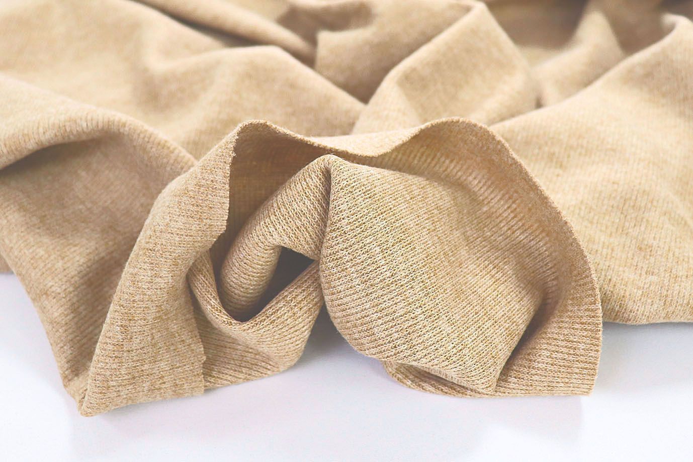 Трикотаж "Рибана"/бежевый 3028A-21-PY/C#4 (10743)