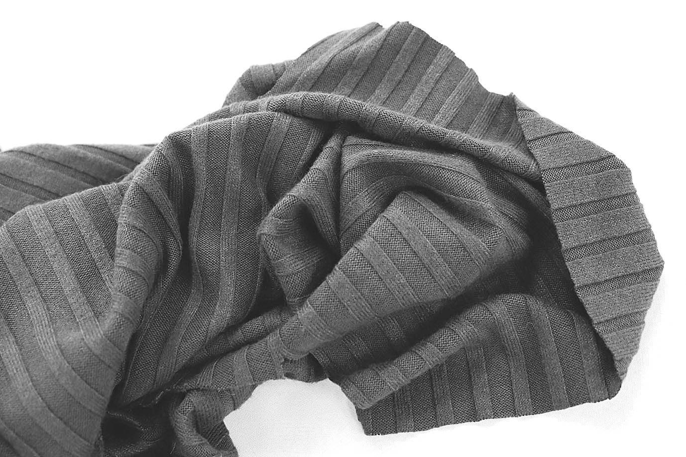 Трикотаж "Лапша"/графит 3237-PY/C#19 (EU4302)