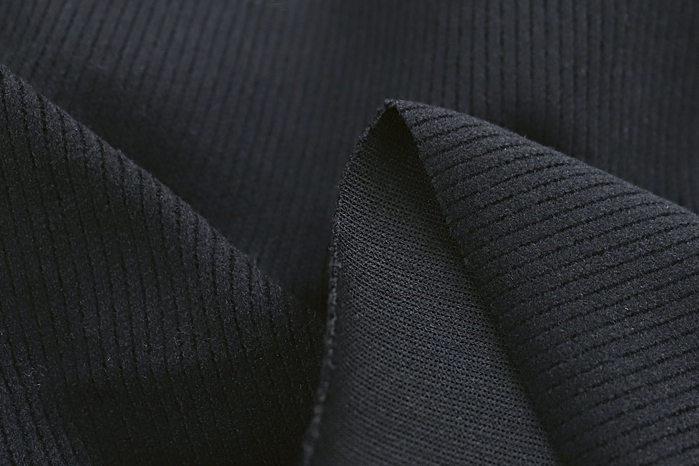 Трикотаж вельвет/черный 1416-PY/C#13 (7618)