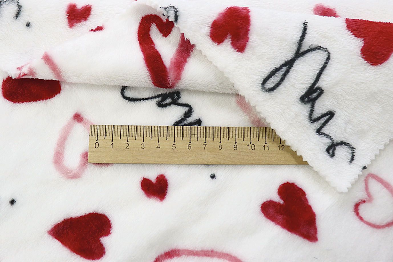 Велсофт принт/сердечки красные на белом AP221208110/D#222-FLA280YH/C#Y20051484