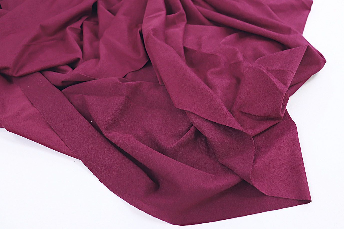 Замша стрейч тонкая/бордовый 3552-PY/C#8