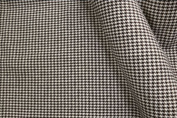 Пальтовая ткань принт/гусиная лапка черно-коричневая AP210901069/D#417-21121/C#3