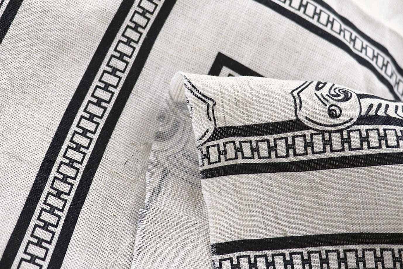 Лен принт/черный на светло-сером 4195-PY/D#1/C#1