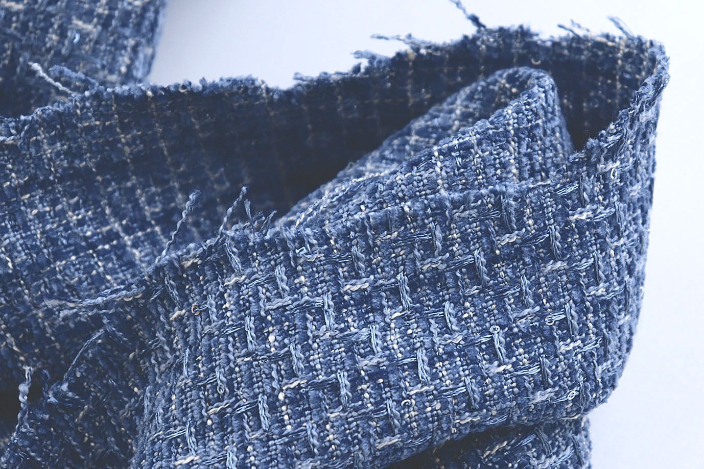 Пальтовая ткань "Шанель"/темно-синий 1361-8139/C#14 (41117)