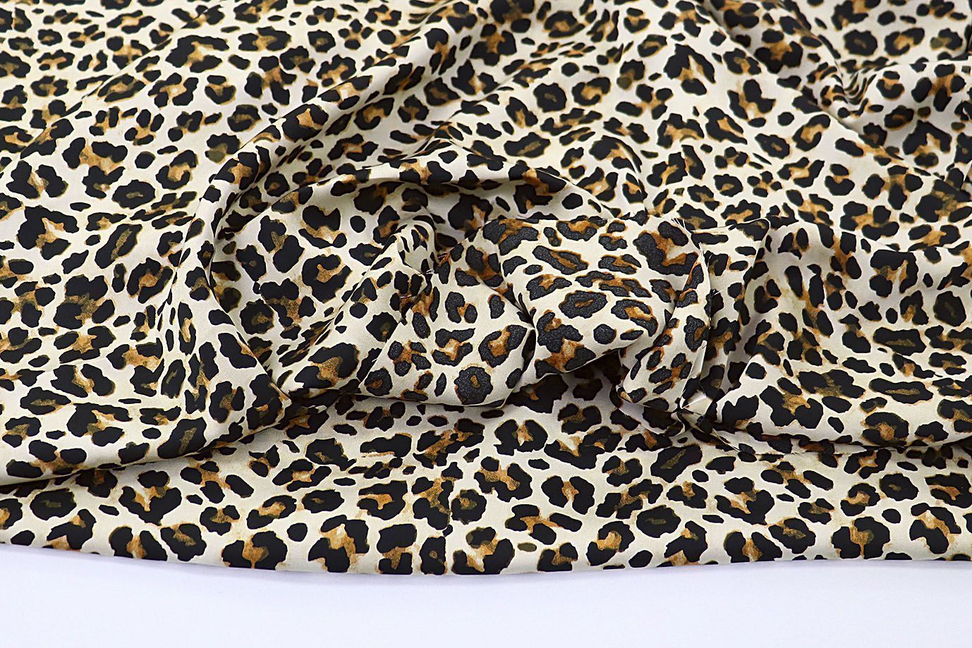 Шелк "Армани" принт/леопард черно-бежевый 3453-PY/D#28/C#1