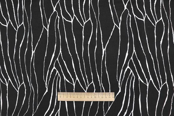 Лен БОХО принт/черно-белый 3851-PY/D#2/C#2