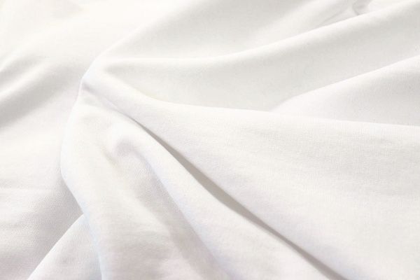 Трикотаж футер 3х нитка с начесом/белый 0363/D#начес/C#белый 11-0601TPX