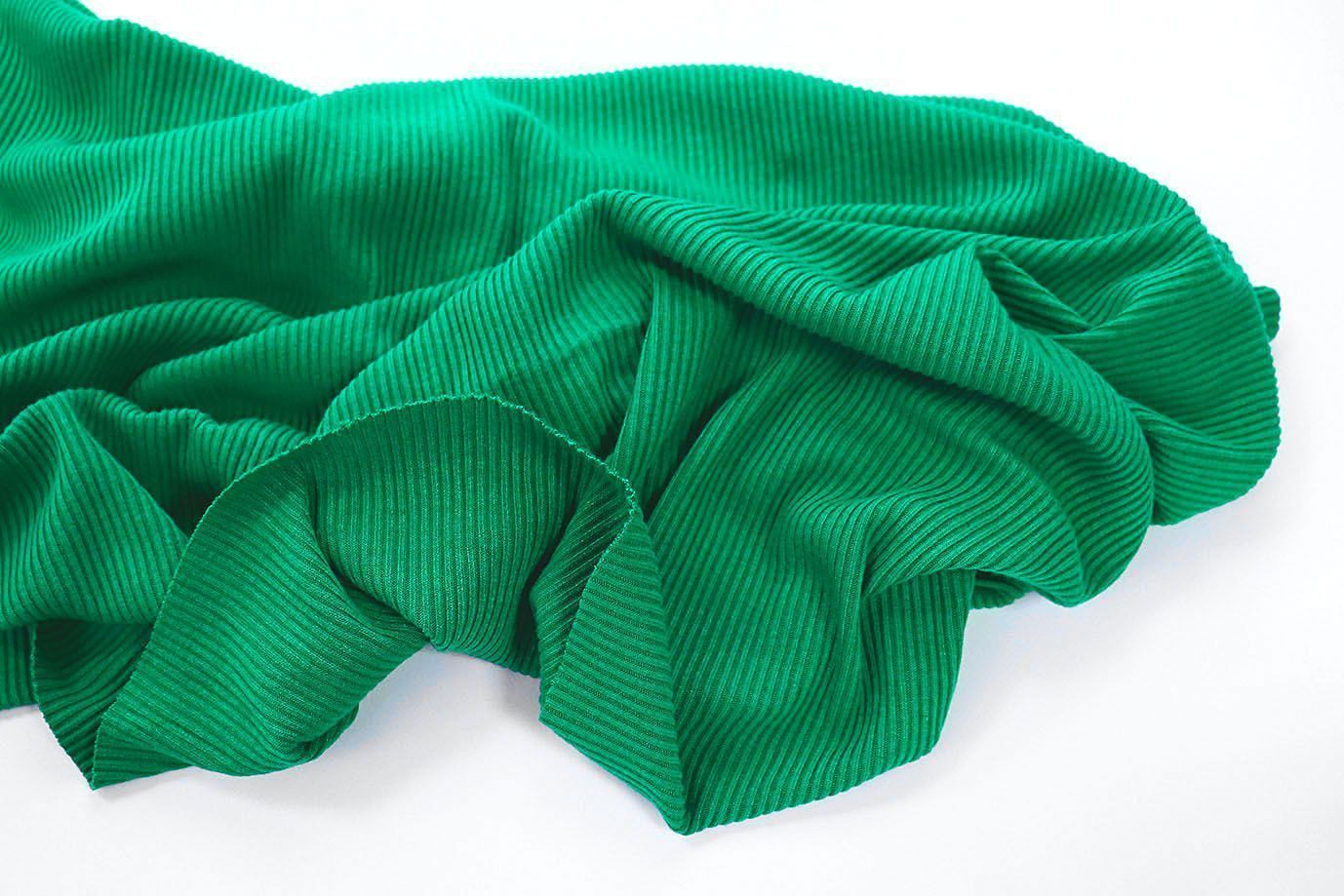 Трикотаж "Лапша"/изумрудный 3507-PY/C#13