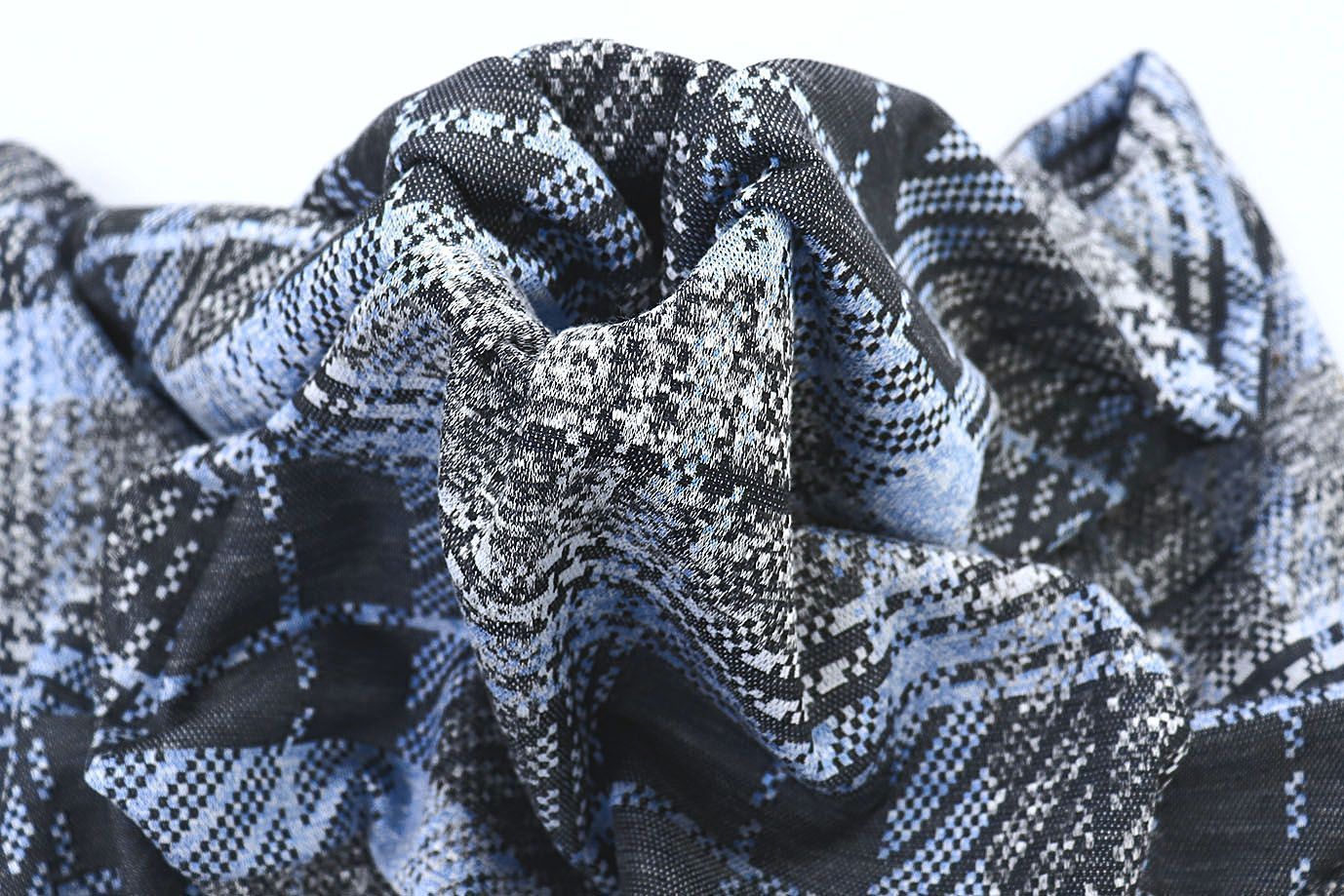 Трикотаж жаккард принт/серо-голубой 3257-22-PY/D#9/C#1