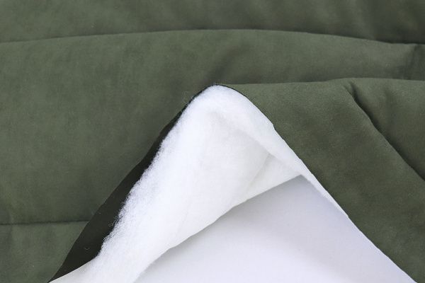 Ткань простеганная "Полоска"/темно-зеленый 1376-PY/11+CC300