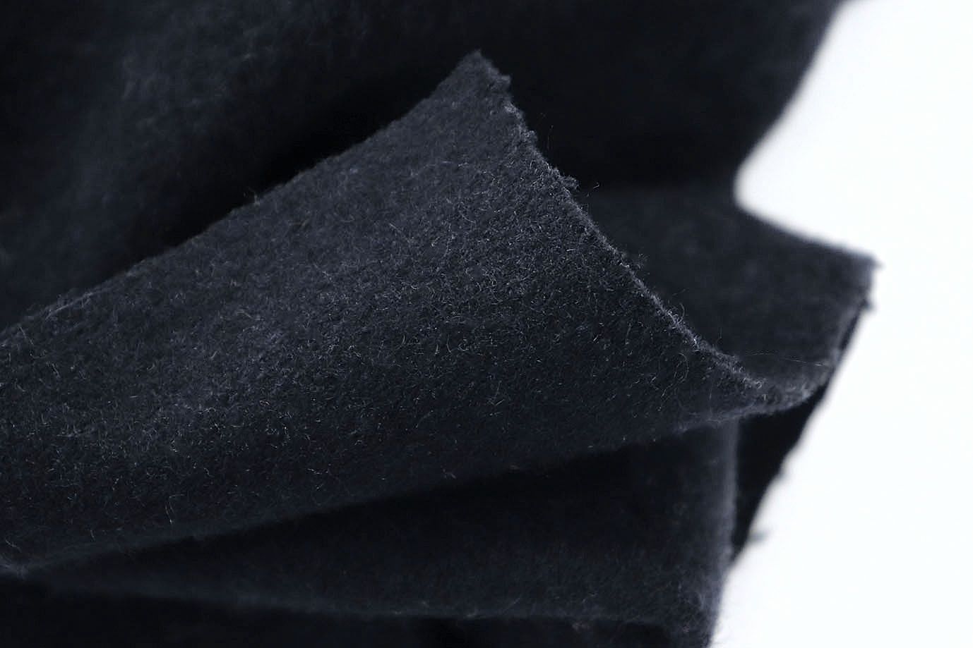 Пальтовая ткань "Леонардо" сукно/черный 17B-12/C#240