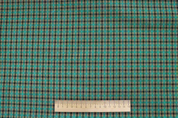 Костюмная ткань жаккард/мята  на коричневом  3321-22-PY/D#3/C#2