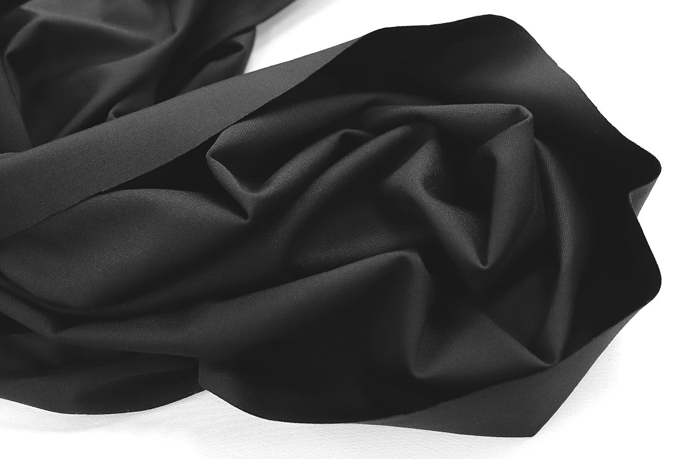 Трикотаж "Рома" тенсель/черный SSR-826/C#2 (16919)