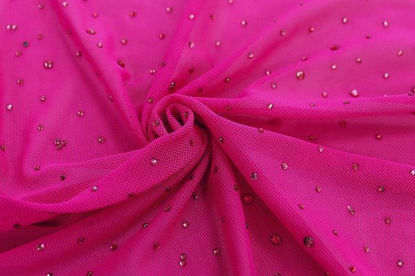 Сетка со стразами/фуксия 3783-PY/C#5