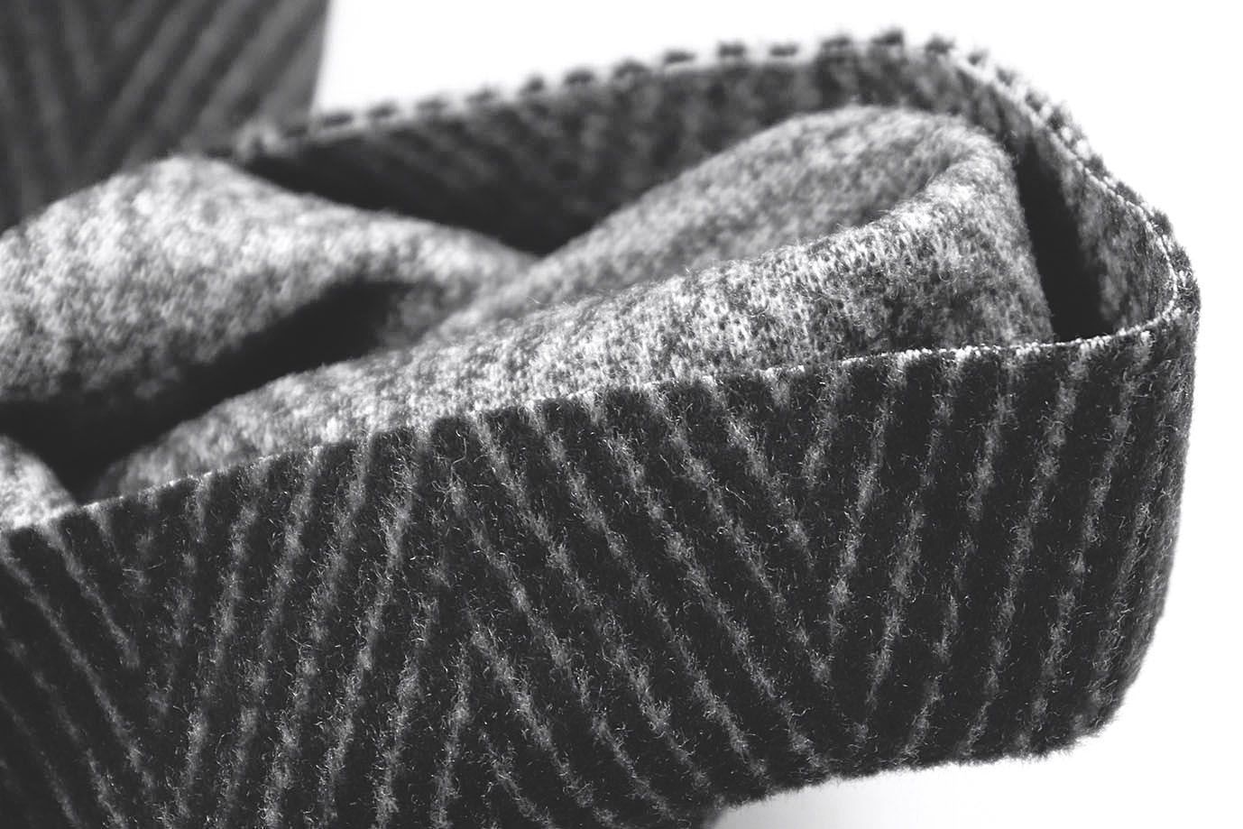 Пальтовая ткань "Диагональ"/полоска на черном 1417-PY/D#2/C#2 (7619)