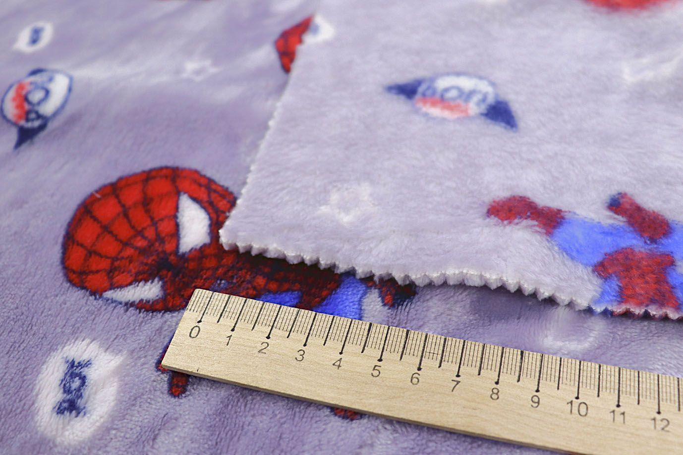 Велсофт принт/человек-паук на сиреневом AP221208110/D#222-FLA280YH/C#4214058