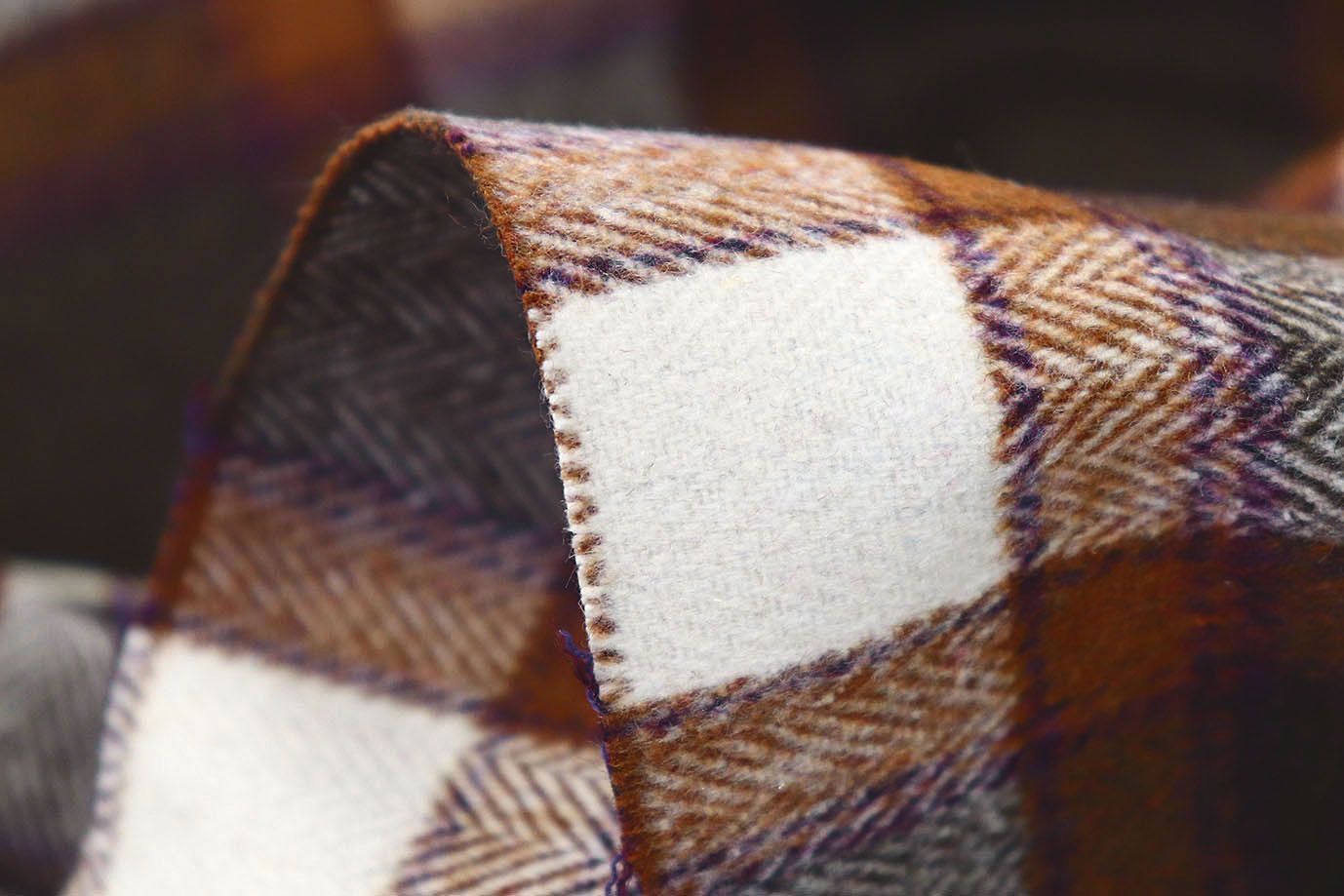 Пальтовая ткань клетка/коричневый 596-35018/C#4