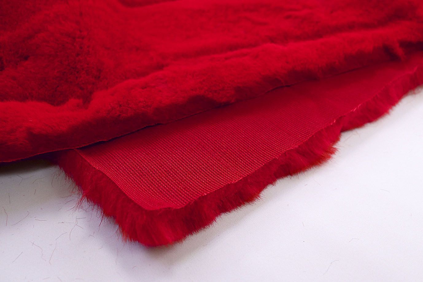 Искусственный мех "Кролик" стриженный/алый 622-1350G/C#11