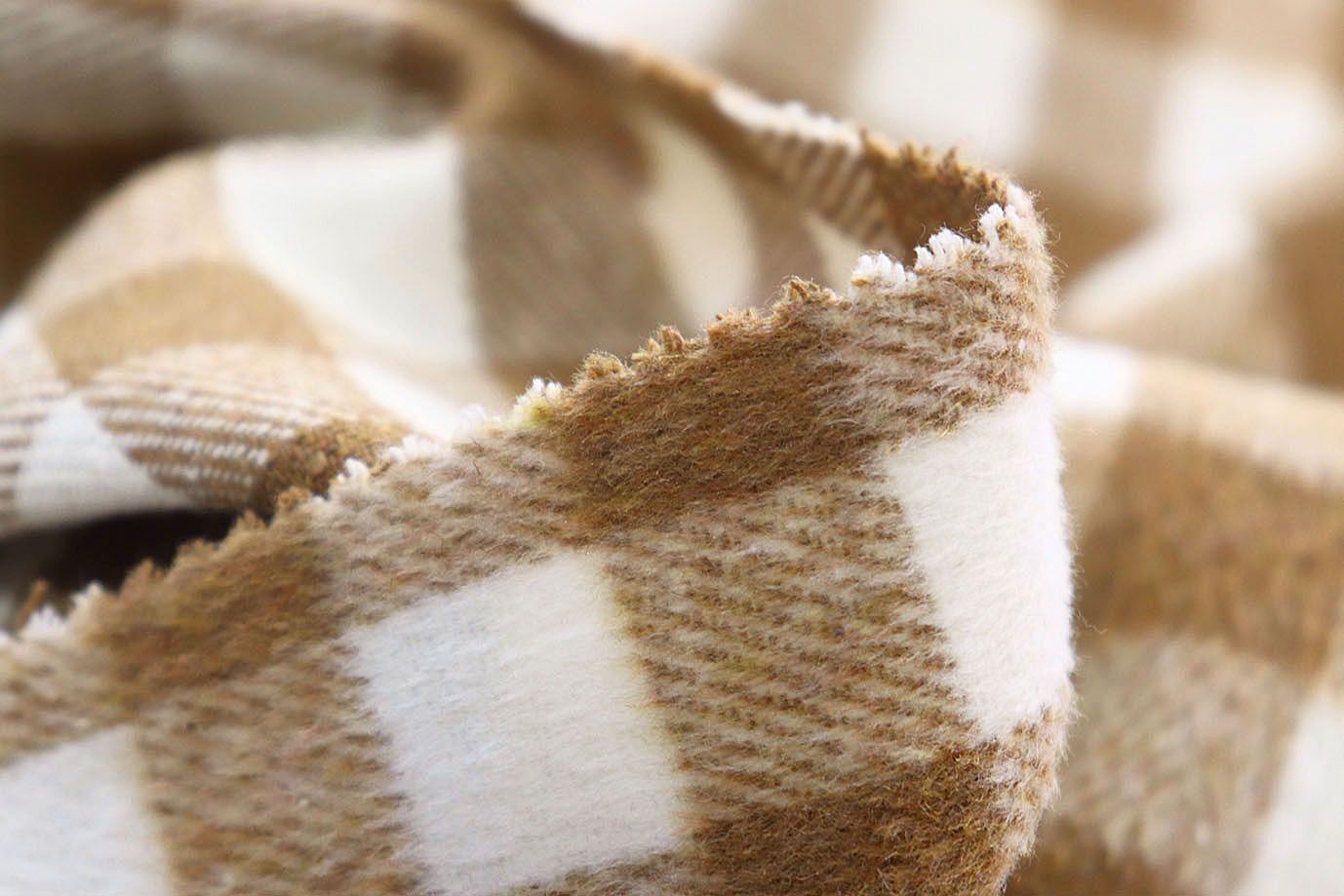 Пальтовая ткань принт/клетка коричнево-белая AP211001088/D#903-8058/C#4