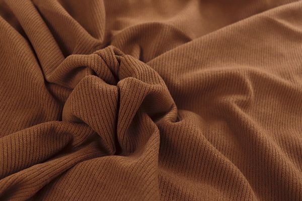 Трикотаж вельвет/кирпичный 1416-PY/C#9