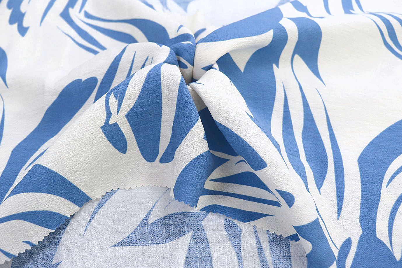 Лен БОХО принт/сине-белый 3879-PY/D#2/C#2