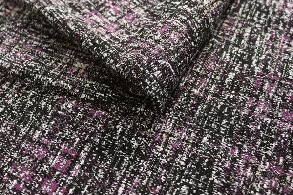 Трикотаж принт/черно-фиолетовый 2693/D#13/C#1