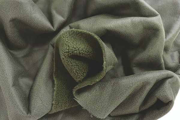 Дубляж мех "Кёрли"/болотный 3529Z-PY/C#6