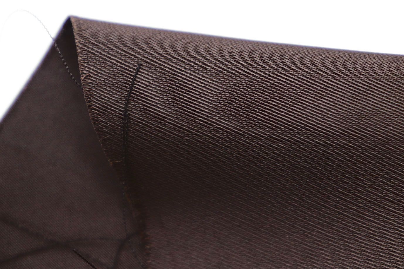 Шелк "Армани" двусторонний/коричневый 1434-PY/C#9