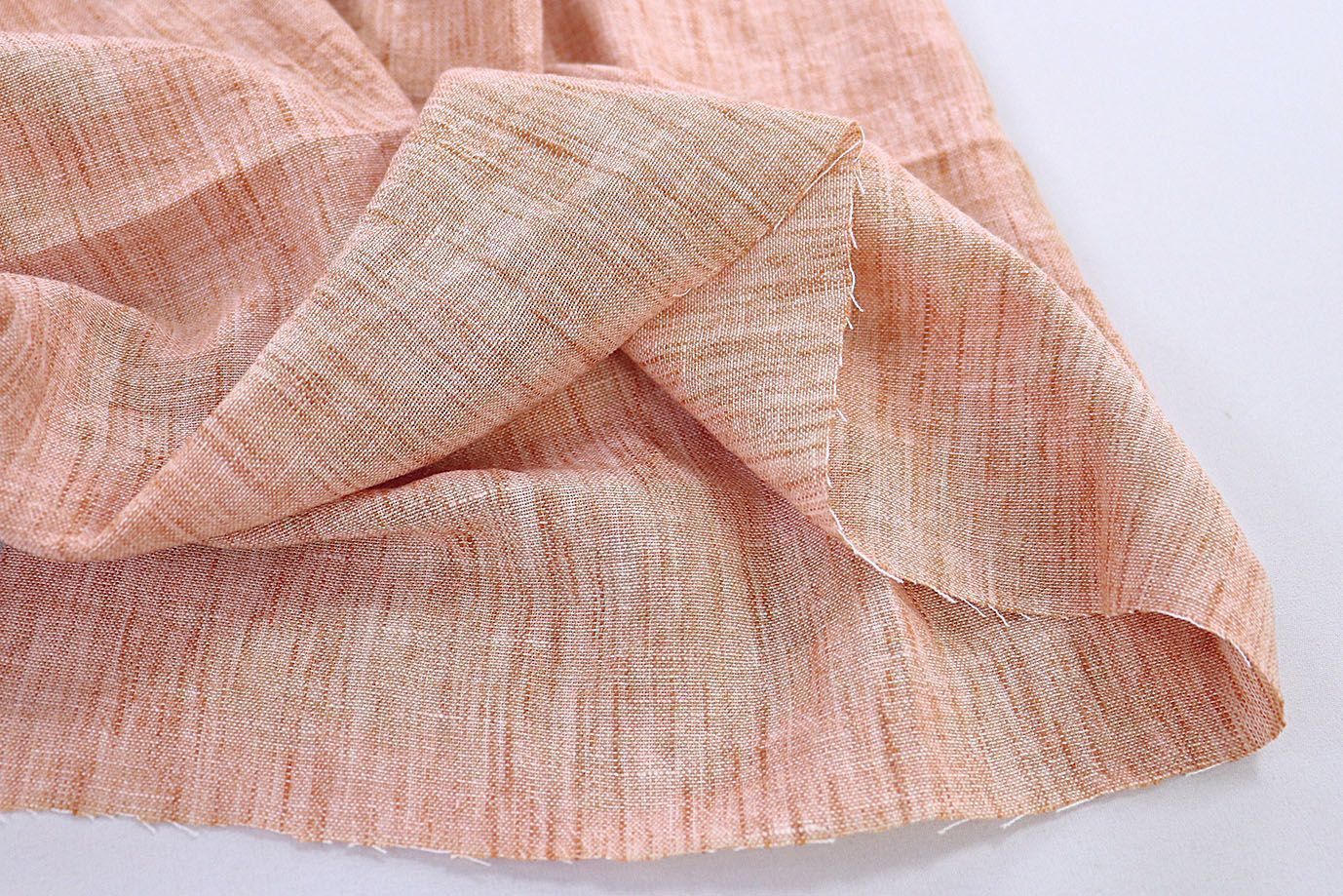 Лен меланж/персиковый 3818-PY/C#4