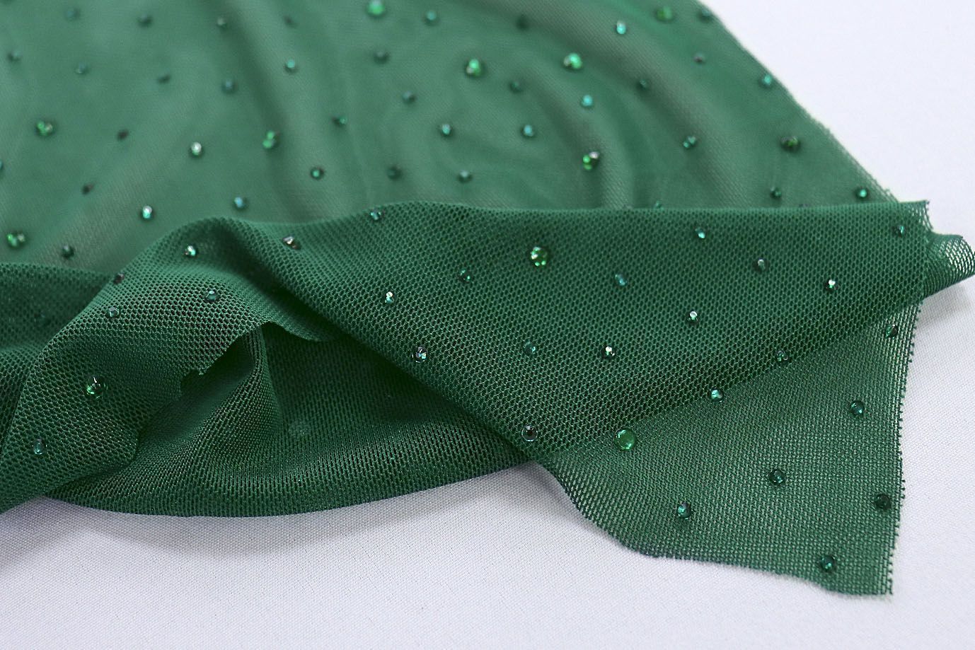 Сетка со стразами/зеленый 3783-PY/C#6