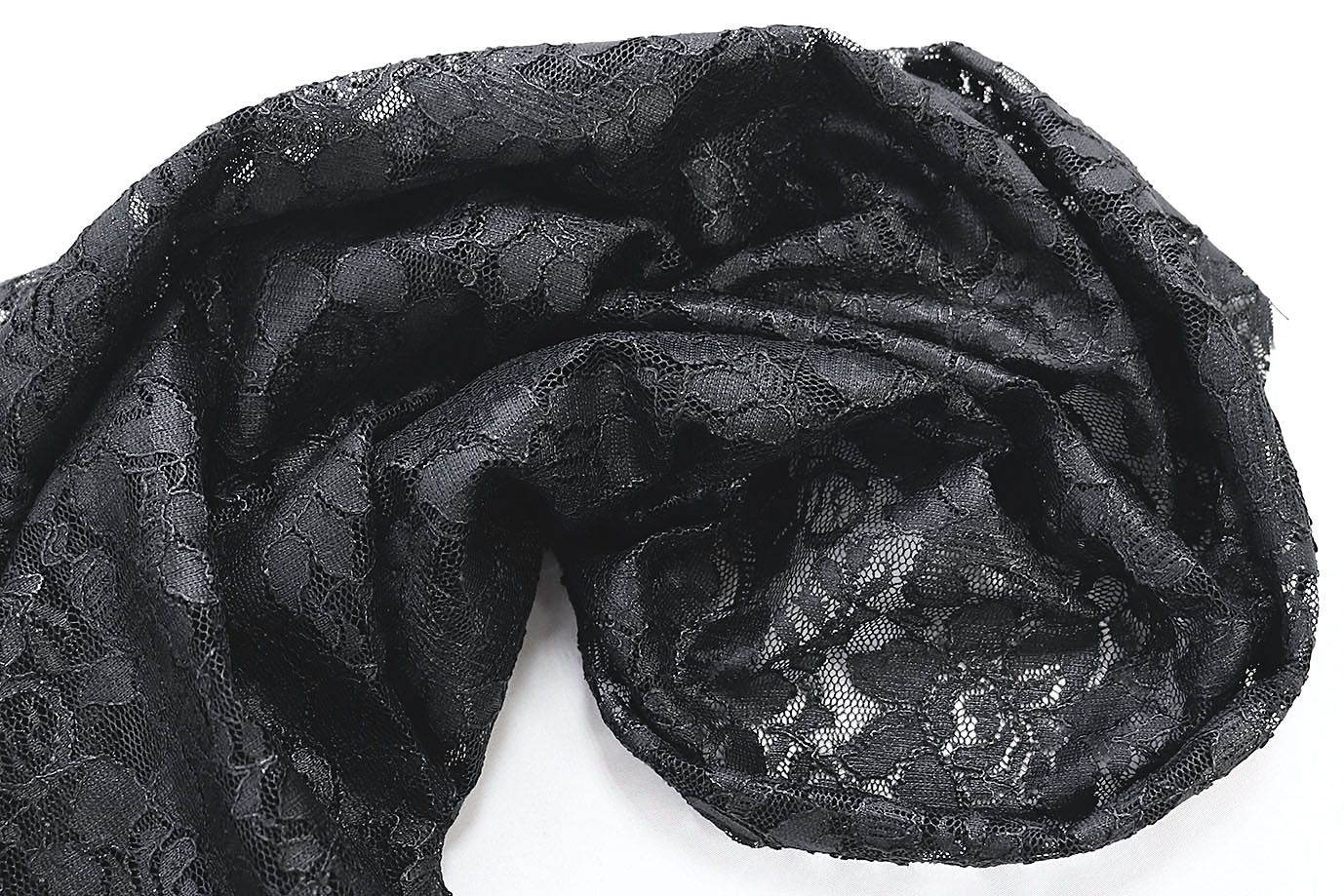 Гипюр набивной/черный 9804 P/D#6152/C#1 (ярд)