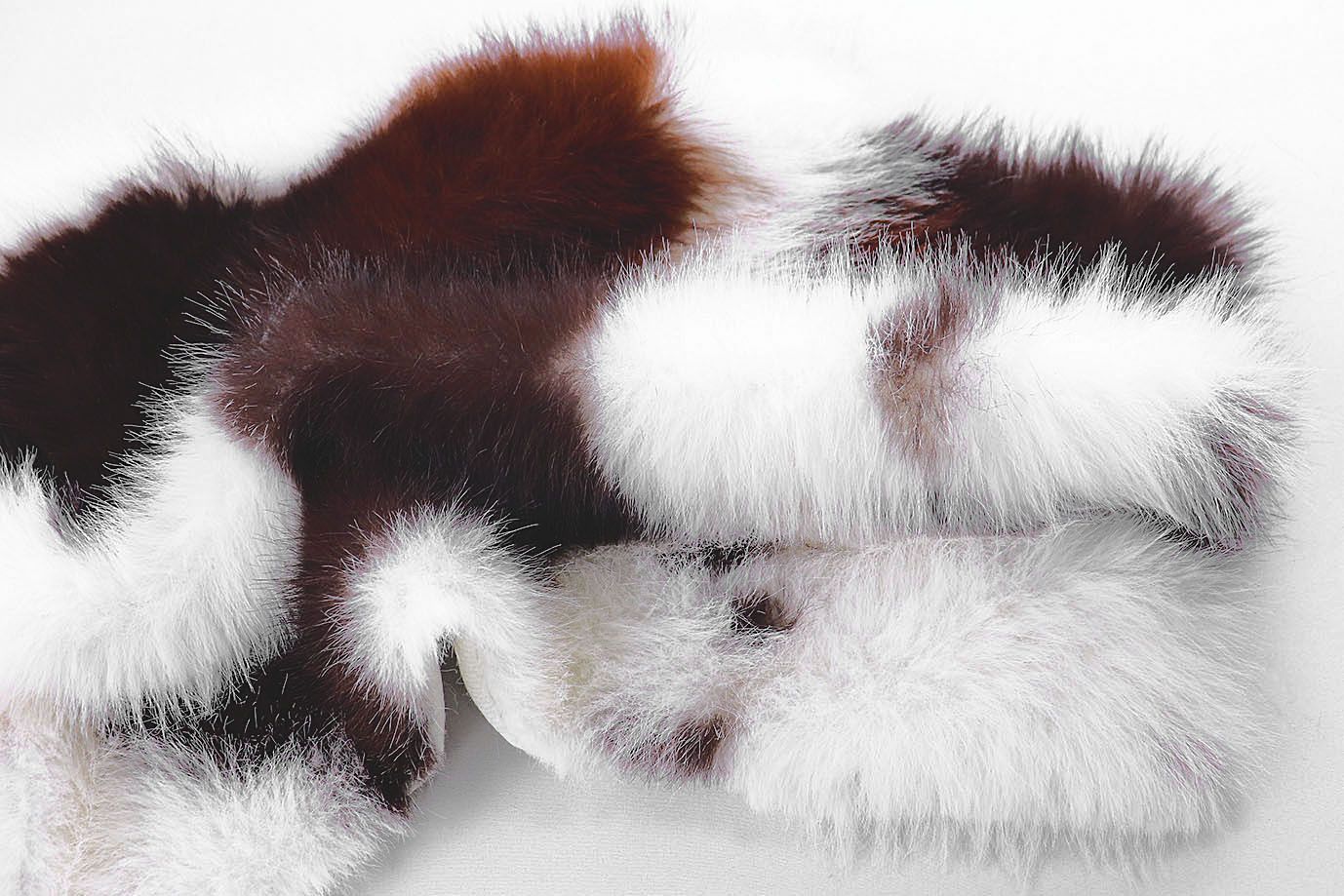 Искусственный мех "Песец" принт/корова коричнево-белая 289-25001/C#2 (50506) (50514)