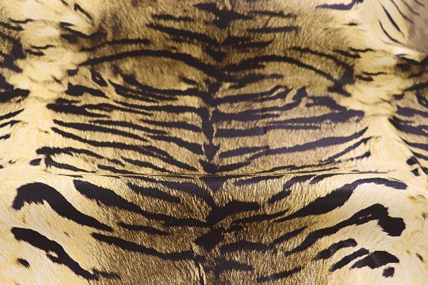 Кожа "Креш" принт/тигр черно-желтый 3686-PY/C#1