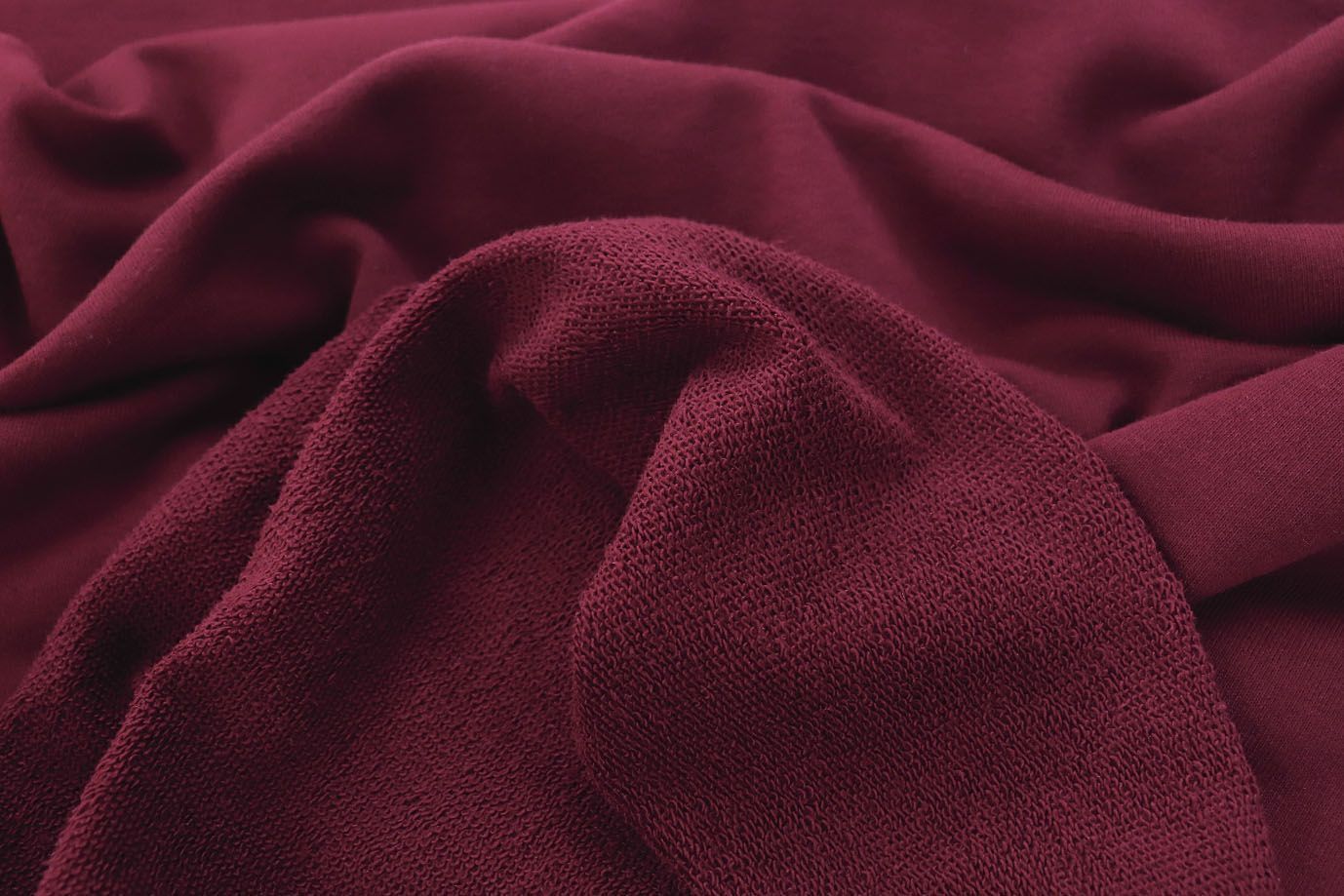 Трикотаж футер 3х нитка с петлей/бордо 0363/D#петля/C#бордо 19-1528TPX