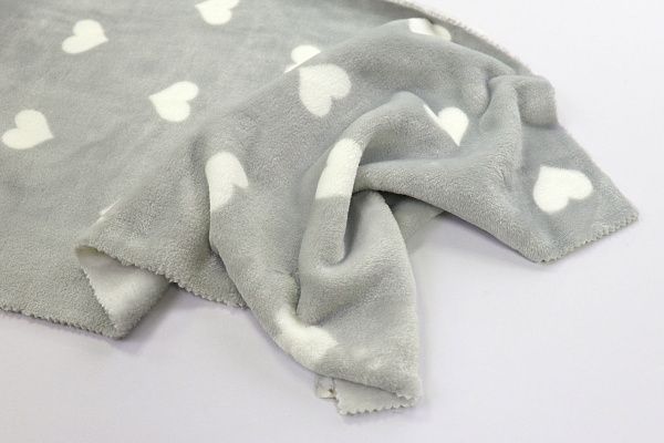 Велсофт принт/сердечки белые на сером AP41127/D#222-FLA280YH/C#Y21010239-3