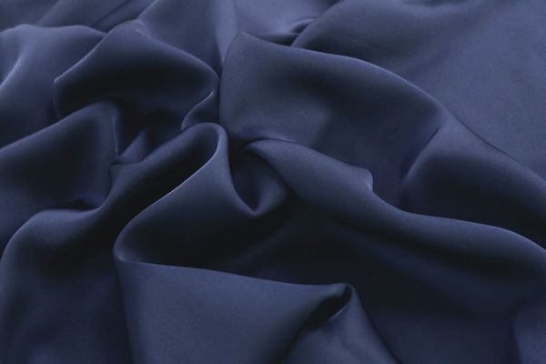 Сатин двусторонний/темно-синий VT-11754/C#5