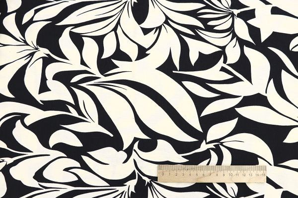 Лен БОХО принт/молочно-черный 3857-PY/D#9/C#3