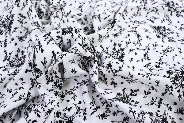 Штапель принт/цветы черные на белом 1382-PY/D#10/C#6